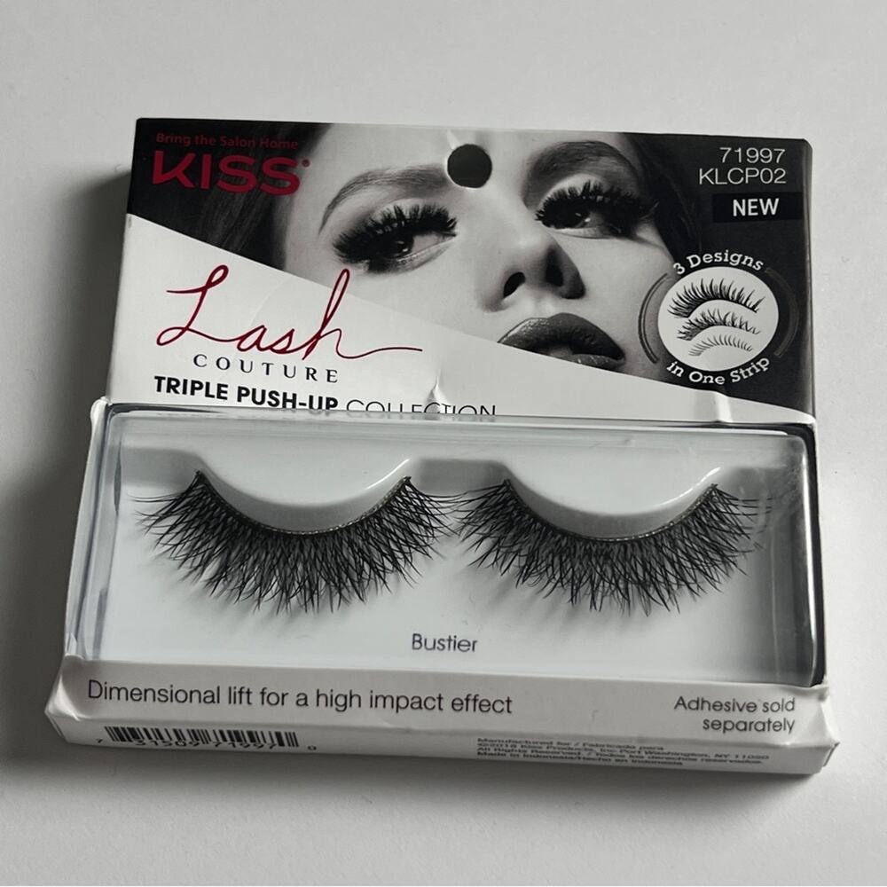 Kiss Lash Makeup Beauty Couture Strip Reusable Bustier Lashes